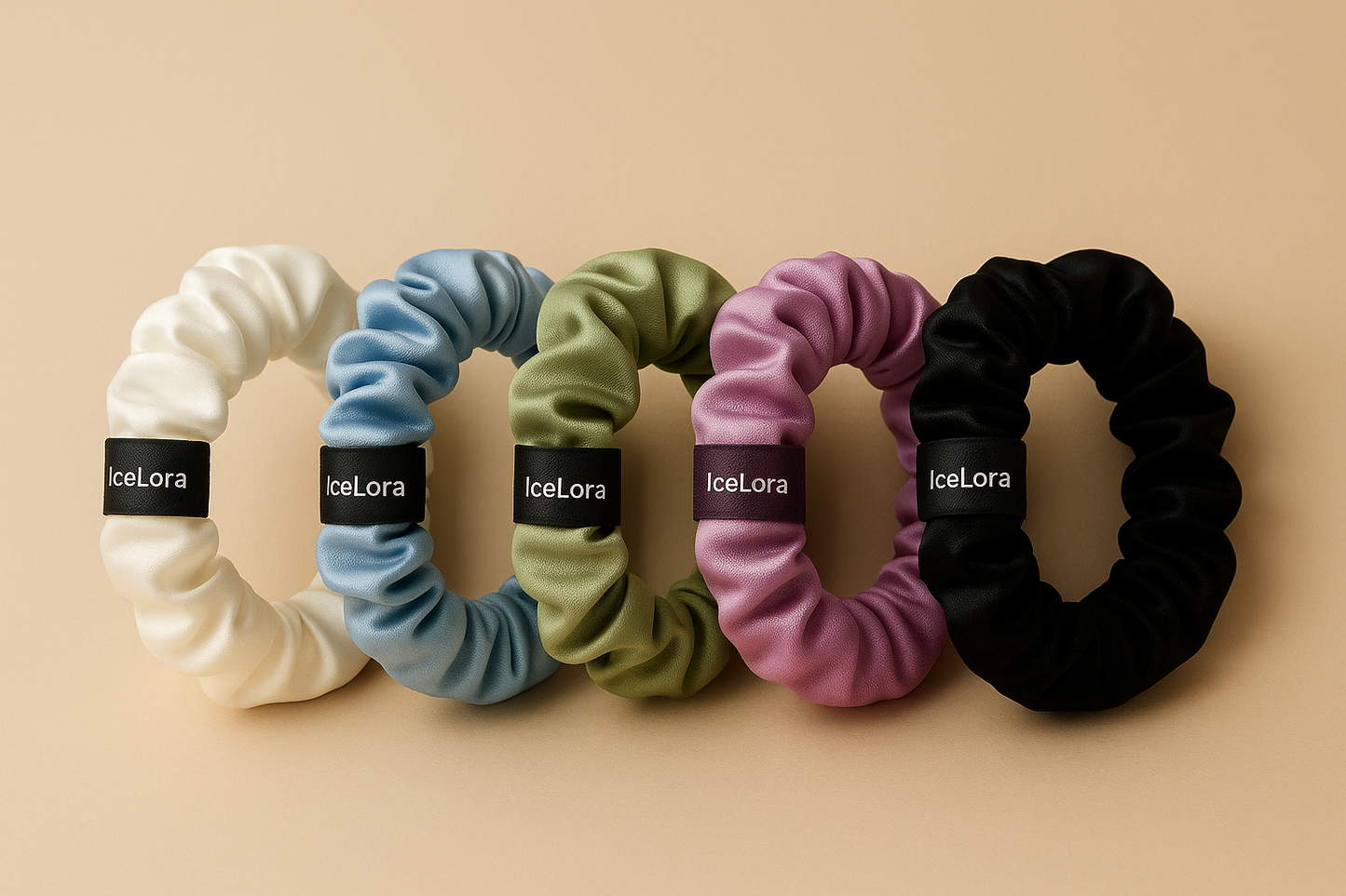 IceLora™ Premium Scrunchies – Smooth, Stylish & Gentle on Hair