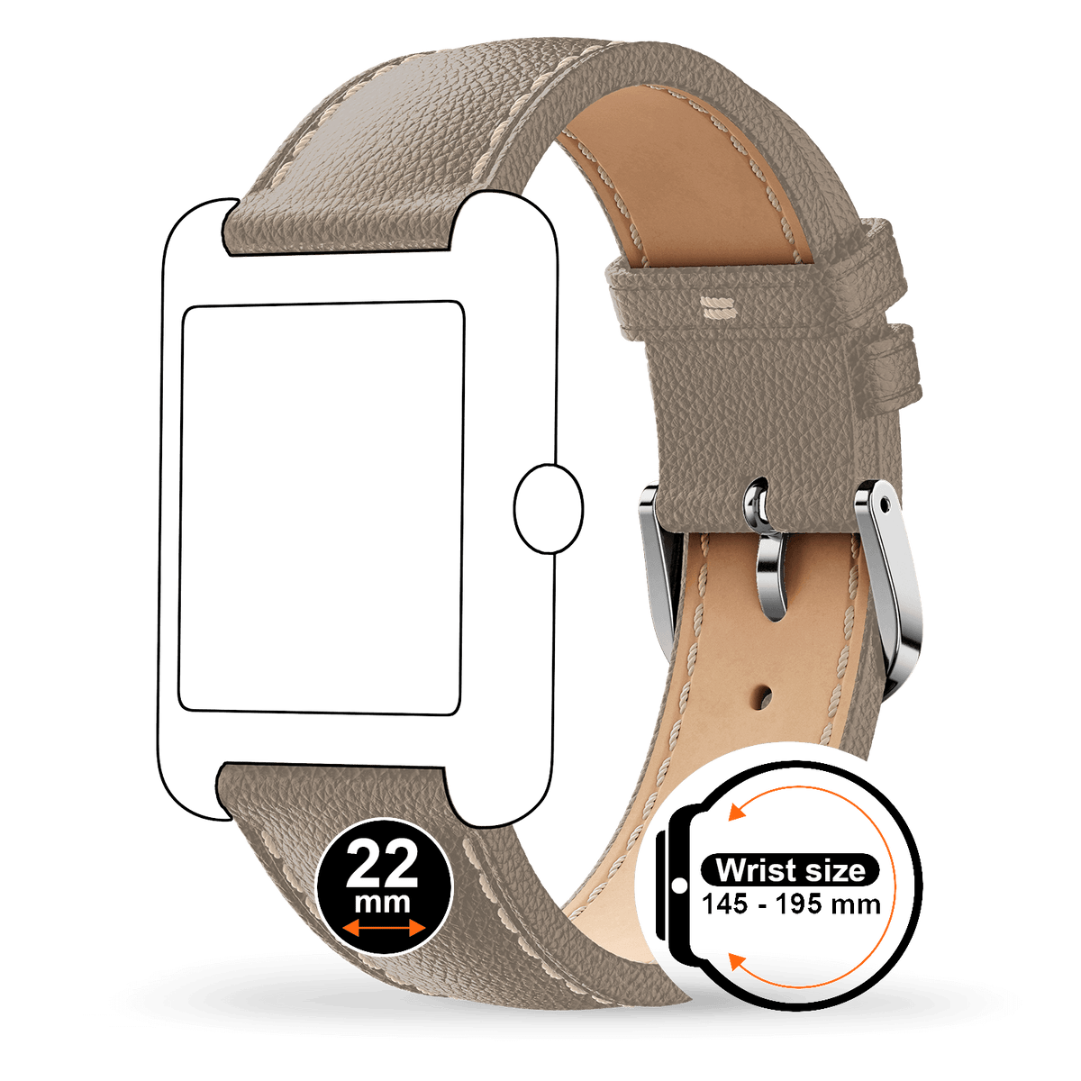 Band leather (22mm)