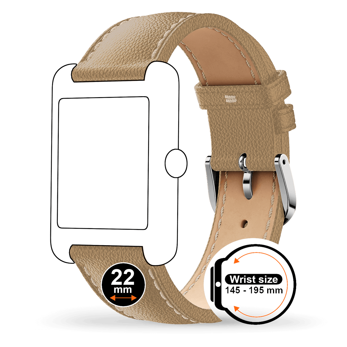Band leather (22mm)