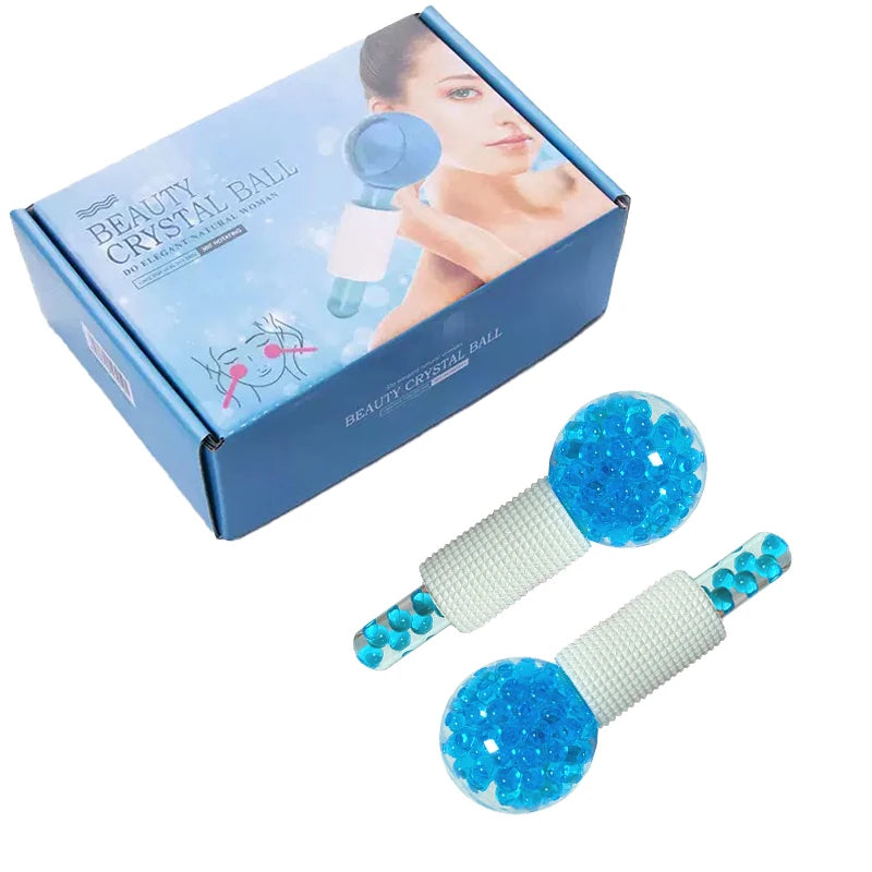 2PCS Ice Roller Balls for Face Cooling Massage and Puffiness Relief - Facial Skincare Tools